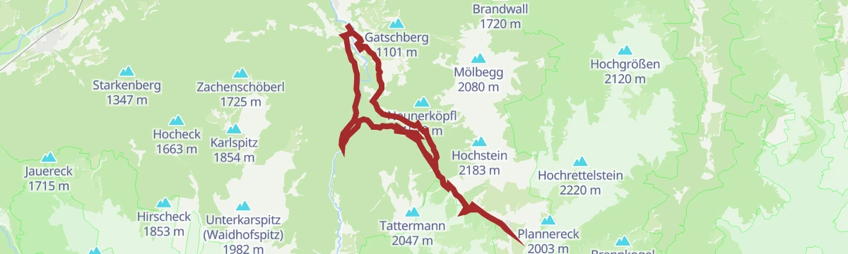 Route map: Planneralm Runde | 317